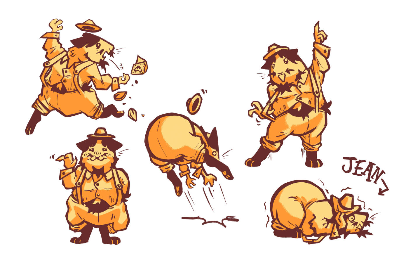 An acting turnaround of Jean, one of the transformed farmers. While easily spooked, he is determined to do his best in Circe's game and return to normal!