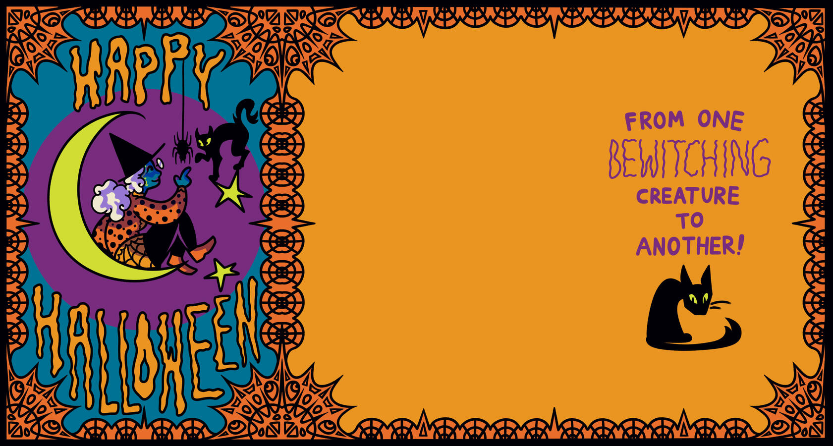 A submission for an American Greetings contest to design a Halloween card, following a design brief with specified parameters.